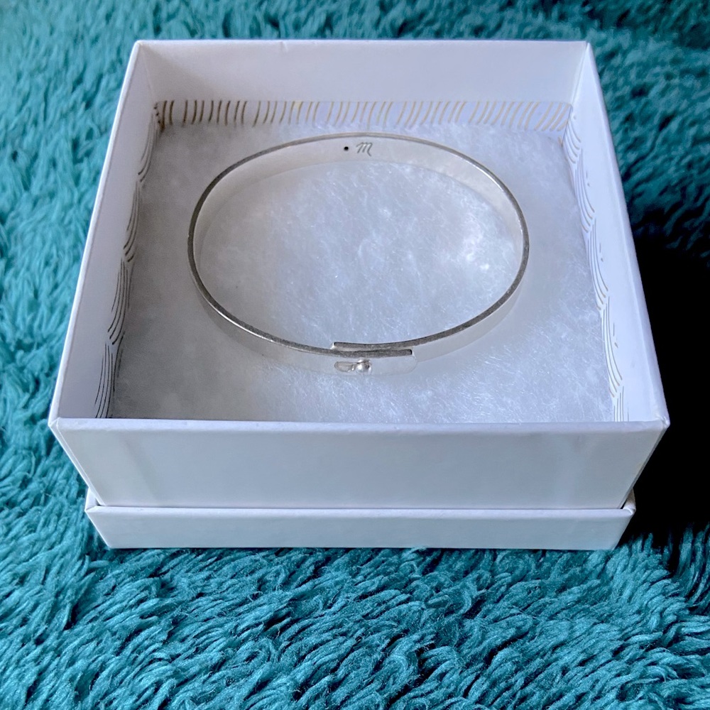 Madewell Silver Glider Bangle Bracelet